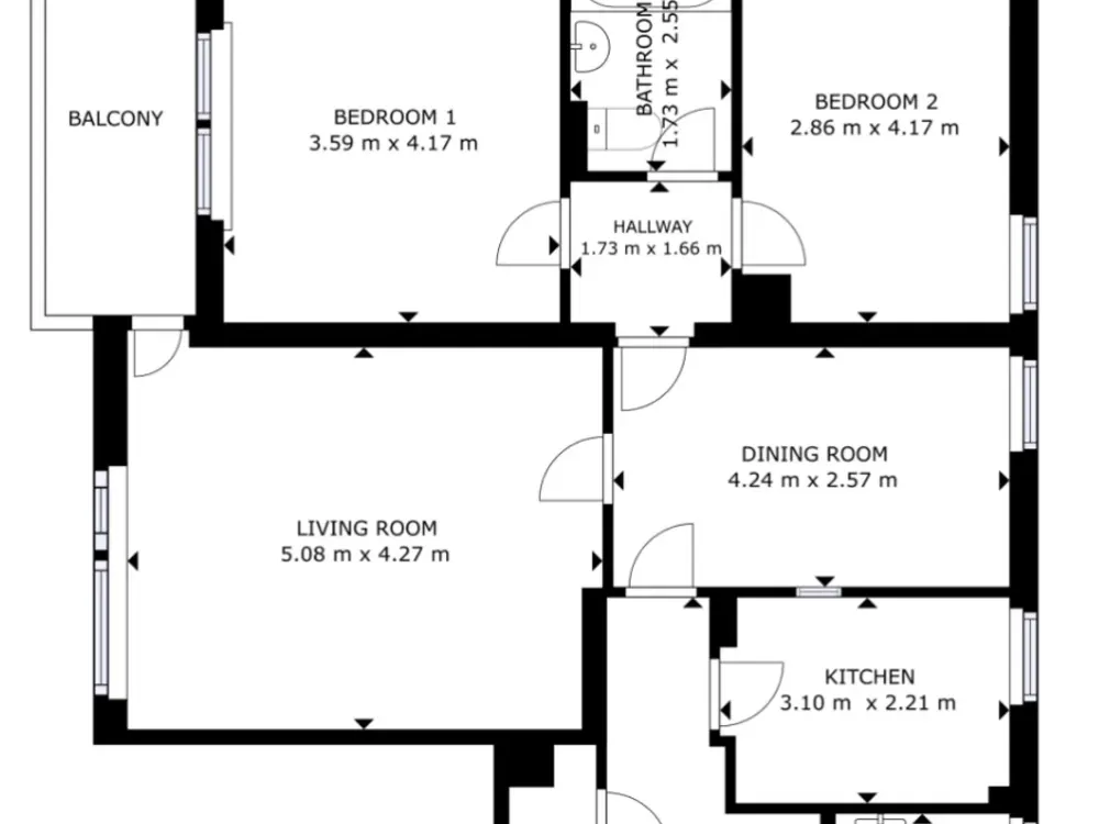 Gut aufgeteilte 62 m² Wohnung in Leverkusen-Wiesdorf zu vermieten: 6 Räume, Einbauküche & top gesich