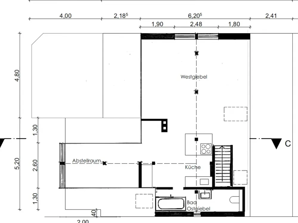 Ab Febr. 2027 - Idyllische Dach Wohnung mit tollem Ausblick, gr. Garten, verkehrsgünstig