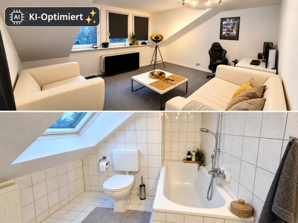 Temporary Rental - Two-Room Attic Apartment in Münster's Aaseestadt