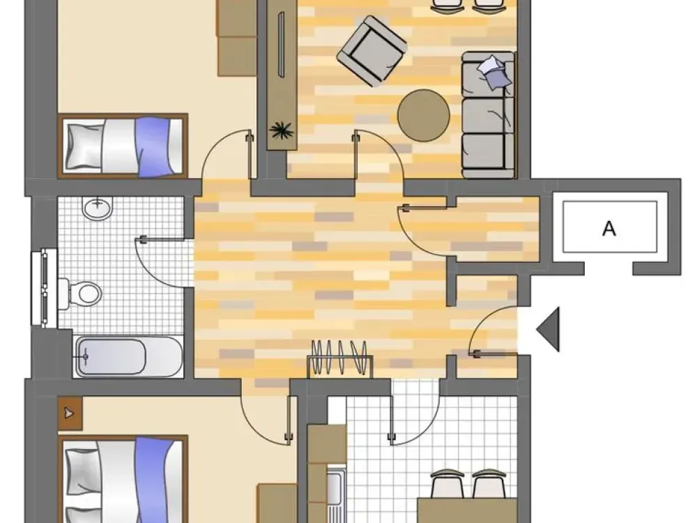 Gut aufgeteilte 3-Zimmer-Wohnung mit Balkon und neuem Laminatboden in Wetter Oberwengern!