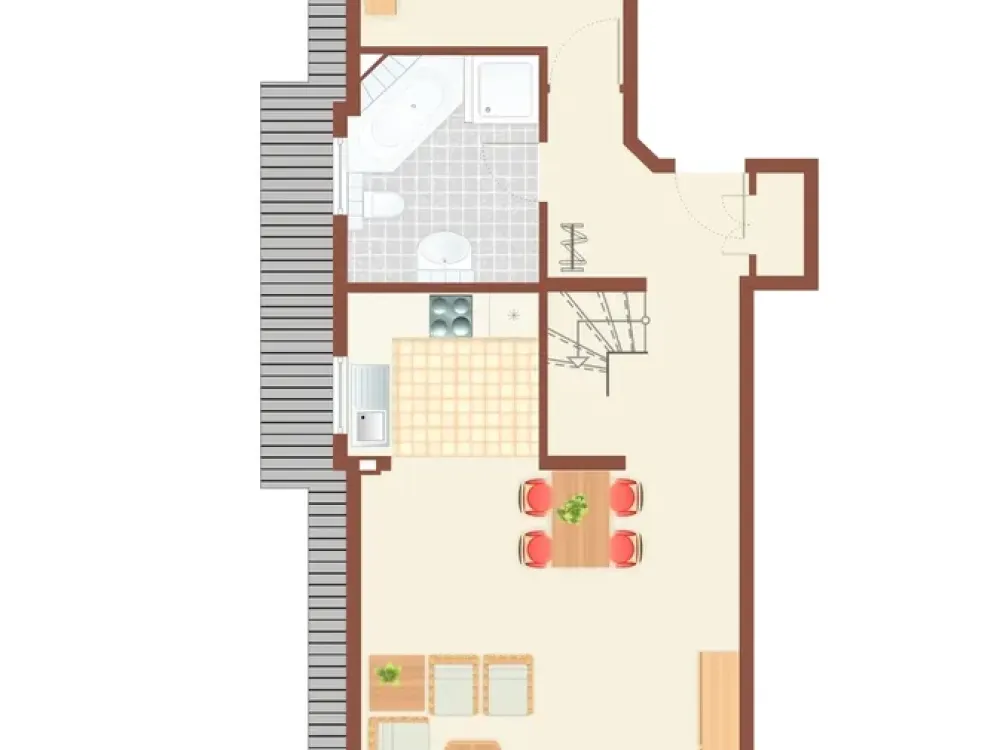 Bright Friendly 3 1/2-Room Attic Maisonette Apartment