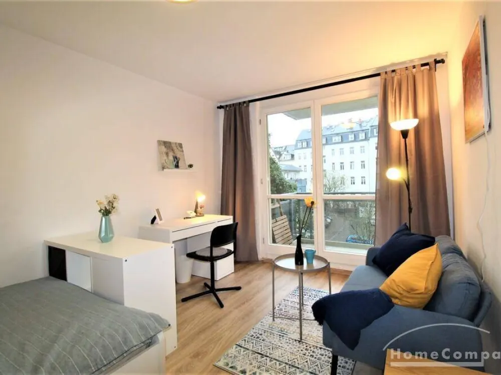 2434923 HomeCompany Dresden Möbliert/Furnished 2-Zimmer Apartment mit Balkon in Dresden-Äussere Neustadt max. 3 Personen