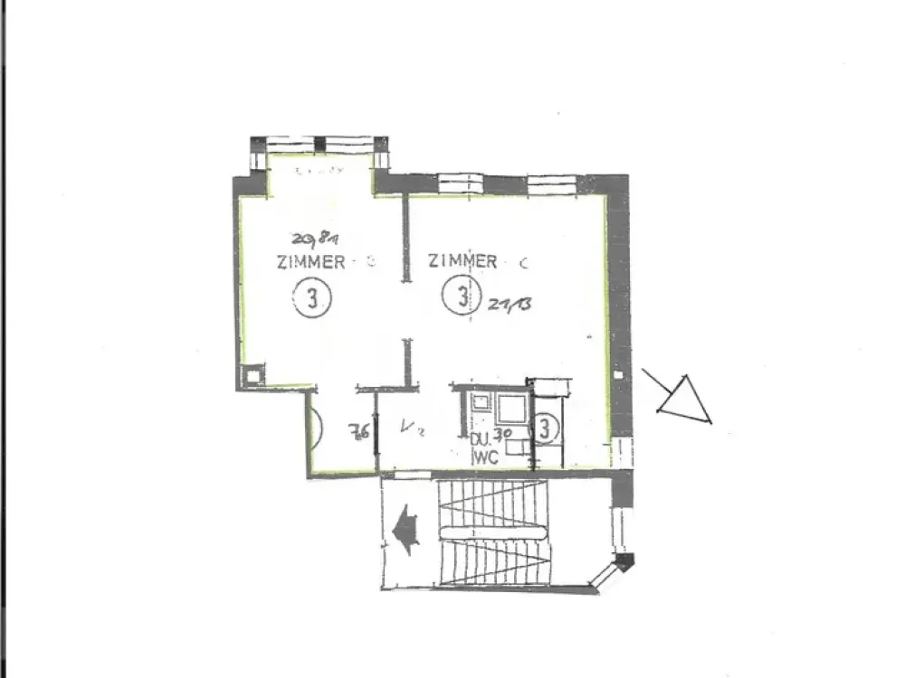 Stilgerecht renovierte 2 Zimmerwohnung in Gründerzeit-Altbau