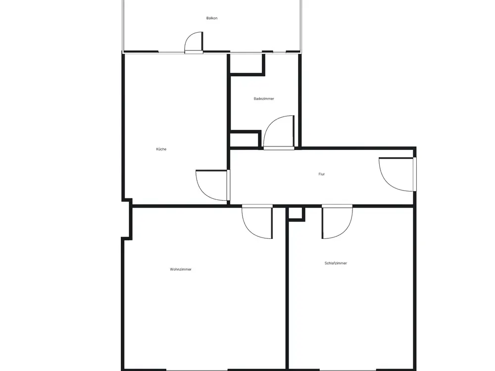 großzügige, stadtnahe 2-Zimmer-Wohnung mit Balkon
