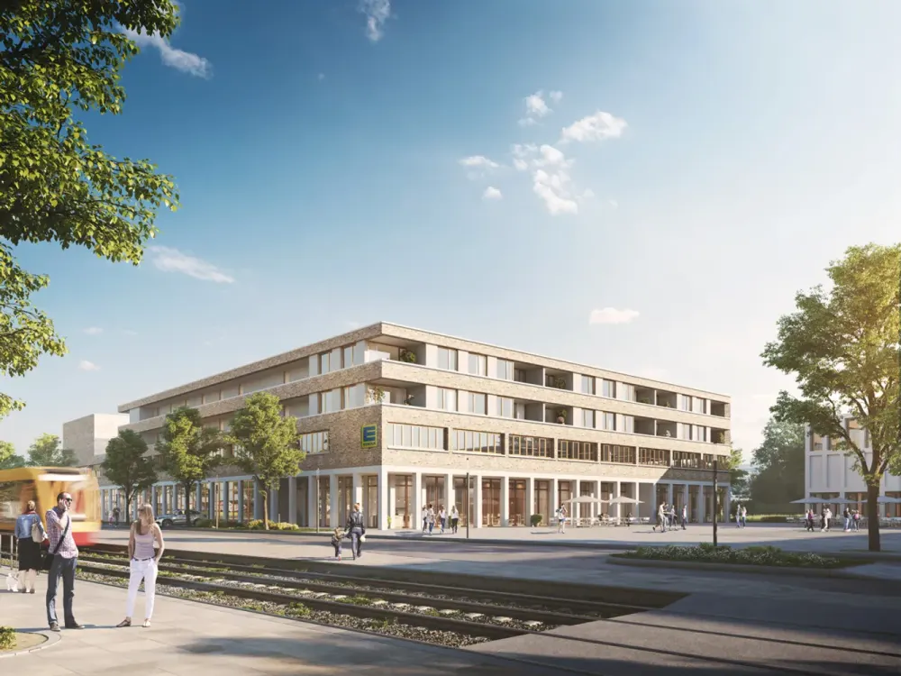 Stilvolle 3-Zimmer-Neubauwohnung mit Terrasse, EBK & TG in Rheinstetten