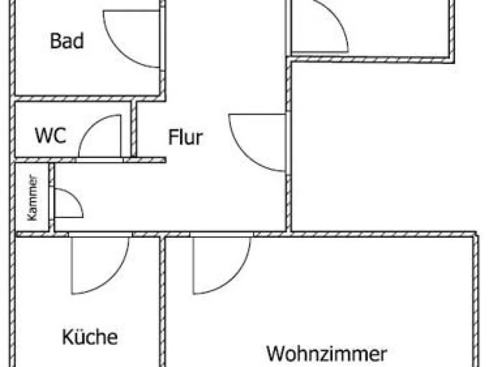 Schön geschnitte 3-Zimmer-Wohnung mit Balkon und modernem Bad und großem Balkom