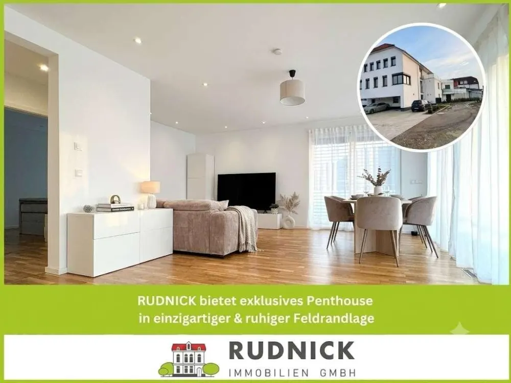 RUDNICK bietet exklusives PENTHOUSE in einzigartiger & ruhiger Feldrandlage