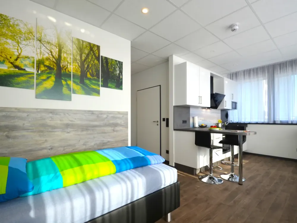 Komfortables 1-Zimmer-Penthouse, kleines Apartment für großes Luxusgefühl, Offenbach