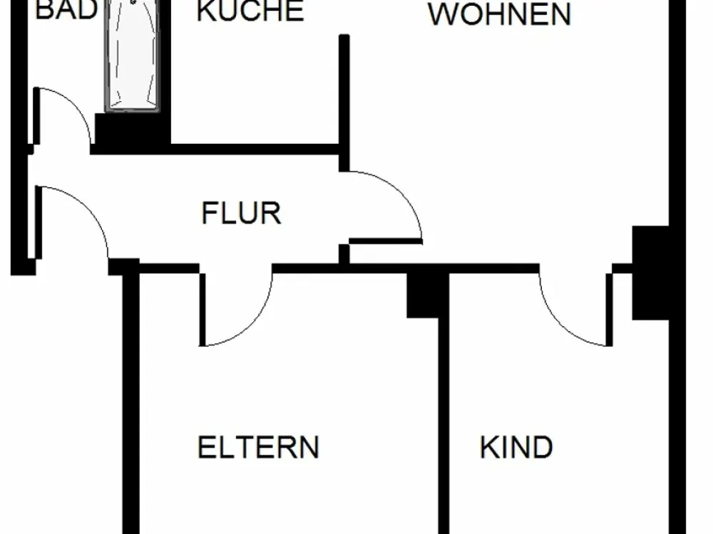 Miet mich - individuelle 2,5-Zimmer-Wohnung