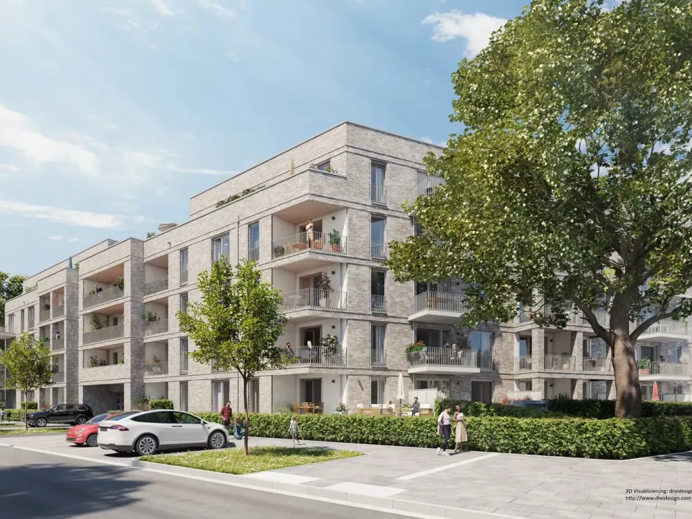 HH - Groß Borstel - Erstbezug! Stilvolle 2-Zimmer-Wohnung mit Loggia und Fahrstuhl im Petersen Park