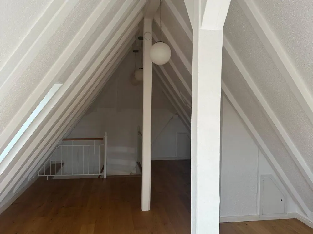 Über den Dächern Reichelsdorfs, außergewöhnliche Maisonette mit Galerie, Kamin und eigenem Garten