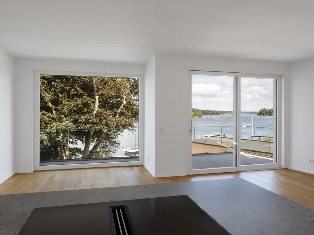 Einmal im Leben am Wasser wohnen -herrlicher Blick über den Langer See