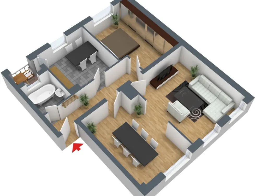 3 ZKB, HP, 80m², Parkett, nahe Stadenpark Saarbrücken