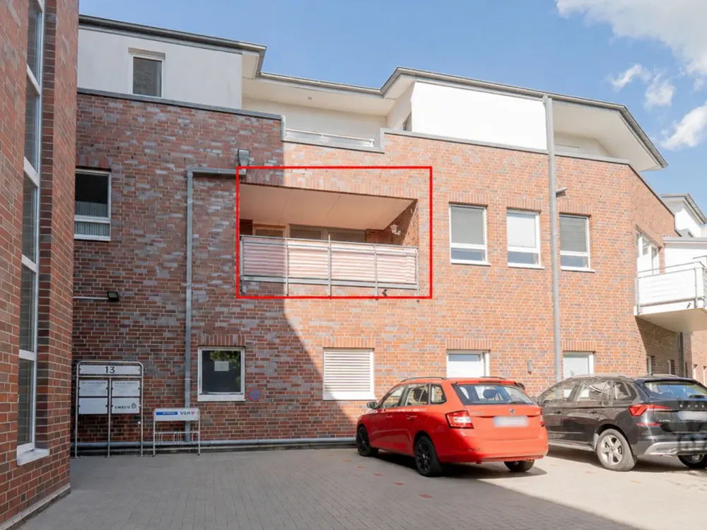 Charmante 2-Zimmer-Wohnung mit überdachter Loggia zentral am Zob in Winsen (Luhe) - Max. 2 Personen