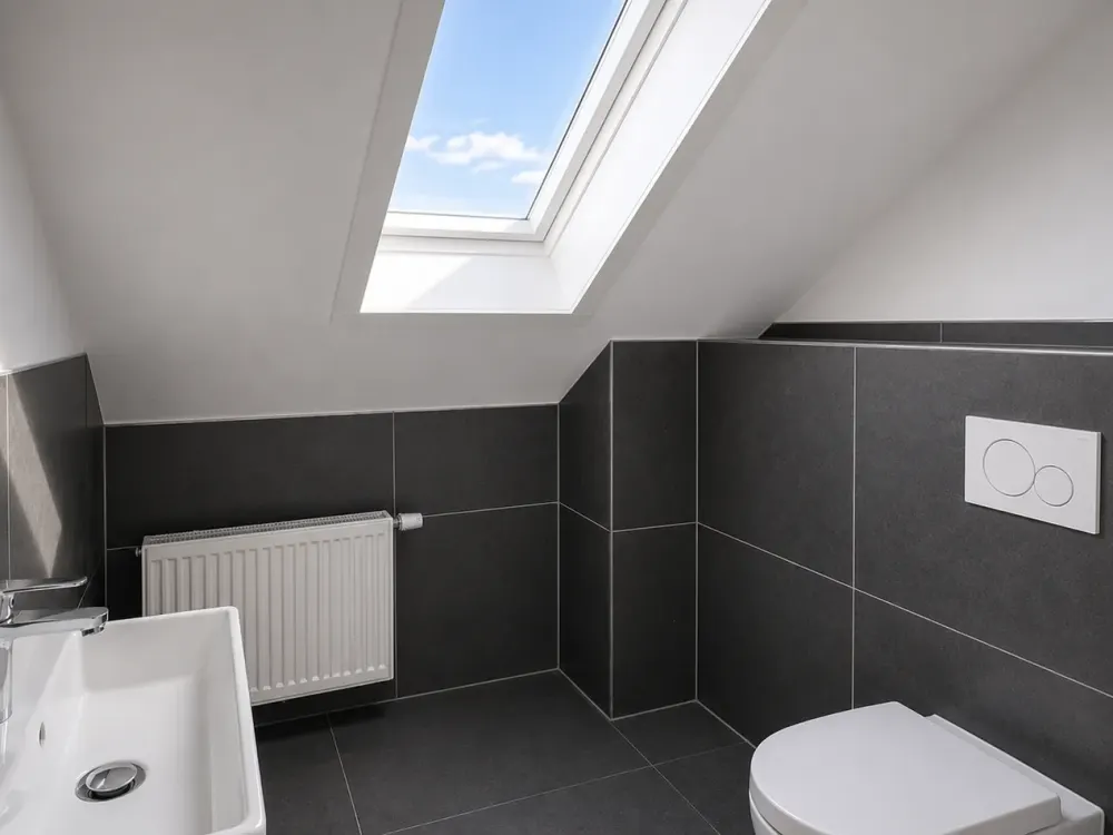 Moderne Wohnung mit Balkon und Garten