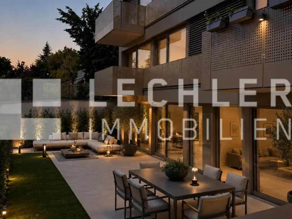 Design trifft Gartenidylle, exklusive 3-Zimmer-Wohnung mit besonderem Anspruch