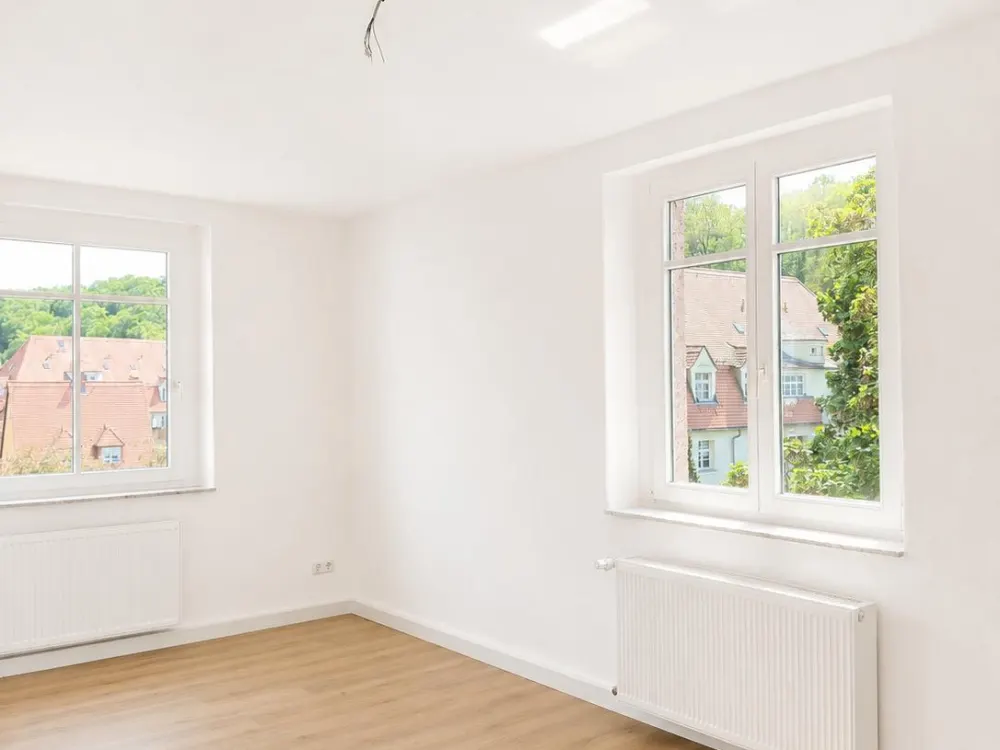 Renovated 2-Room Apartment, New Fitted Kitchen, Modern Bathroom with New Shower and Cellar in Heidenau