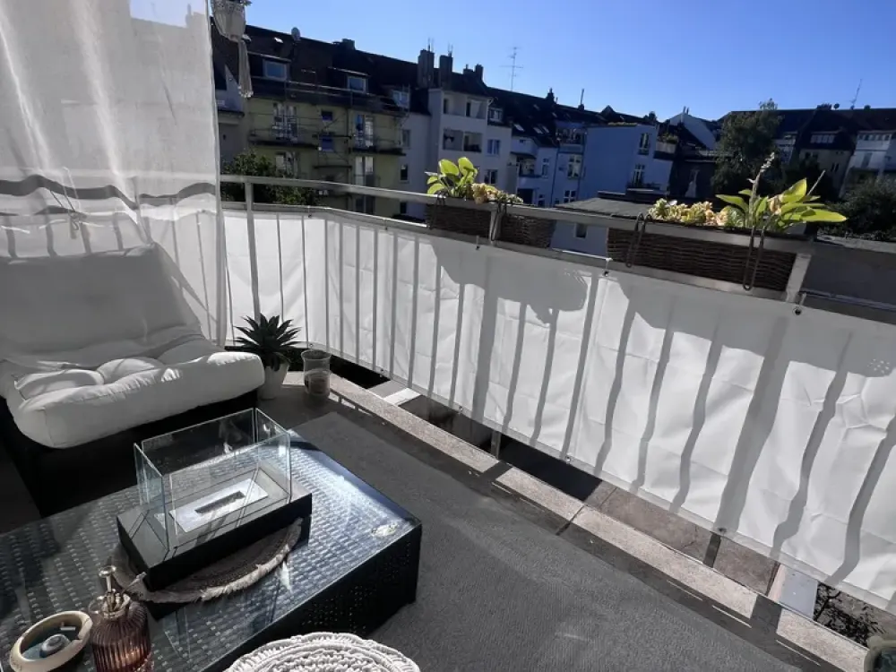 ☀️ Wohnen im Herzen Düsseldorfs, helle 1-Zimmer-Wohnung mit Sonnenbalkon, provisionsfrei