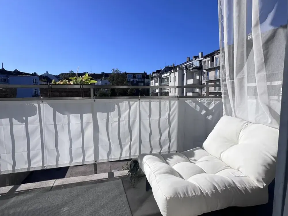 ☀️ Wohnen im Herzen Düsseldorfs, helle 1-Zimmer-Wohnung mit Sonnenbalkon, provisionsfrei