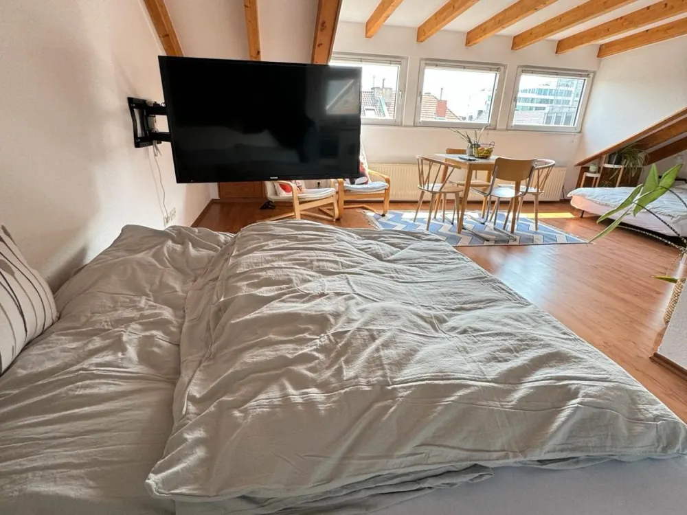Lichtdurchflutete Wohnung, voll ausgestattet, Düsseldorf Zentrum