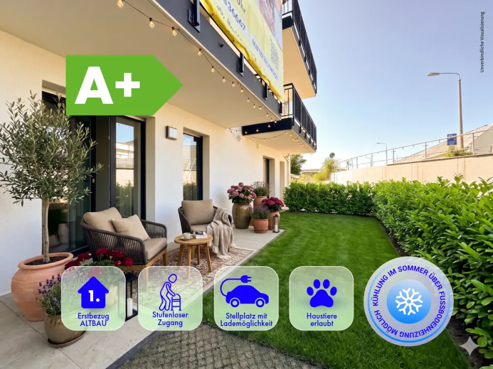 *** NEUBAU 2 Zimmer * ECO 2.0 * Wärmepumpe * Kühlung * Stellplatz 06/2026 ***