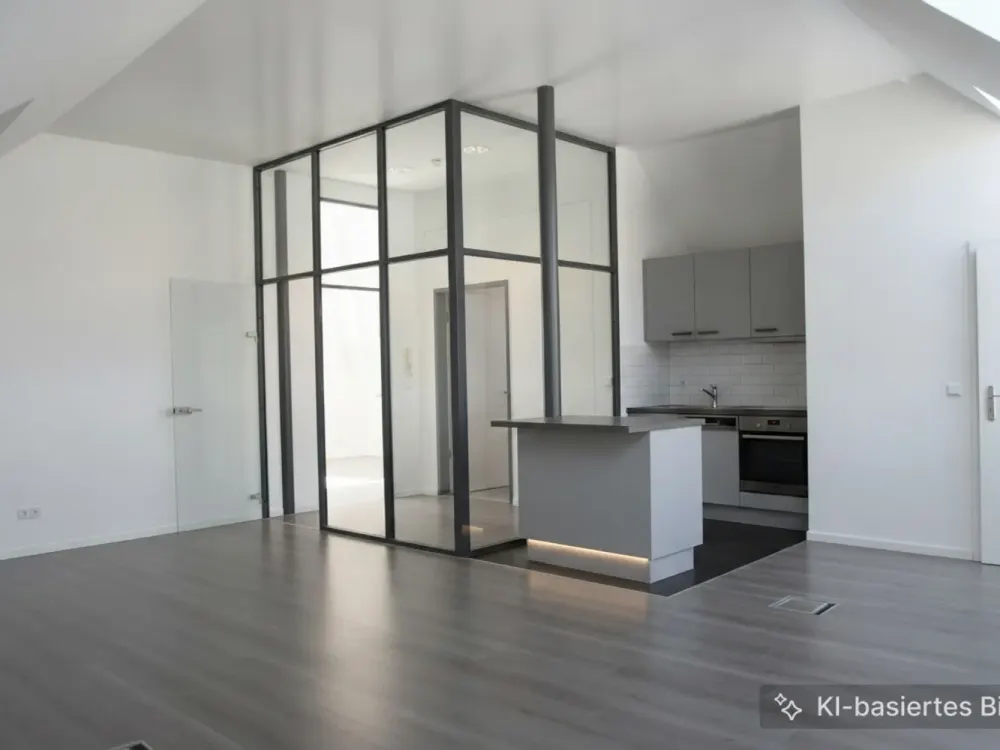 Stylish 2-Room Attic Apartment with Loft Character in Central Location of Dreieich-Sprendlingen