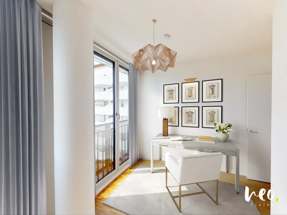 Exklusive 4-Zimmer-Wohnung mit großer Fensterfront