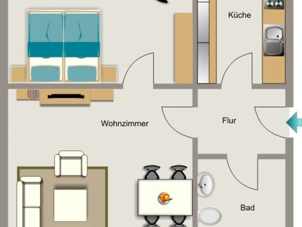 Demnächst frei! 2-Zimmer-Wohnung in Recklinghausen Suderwich