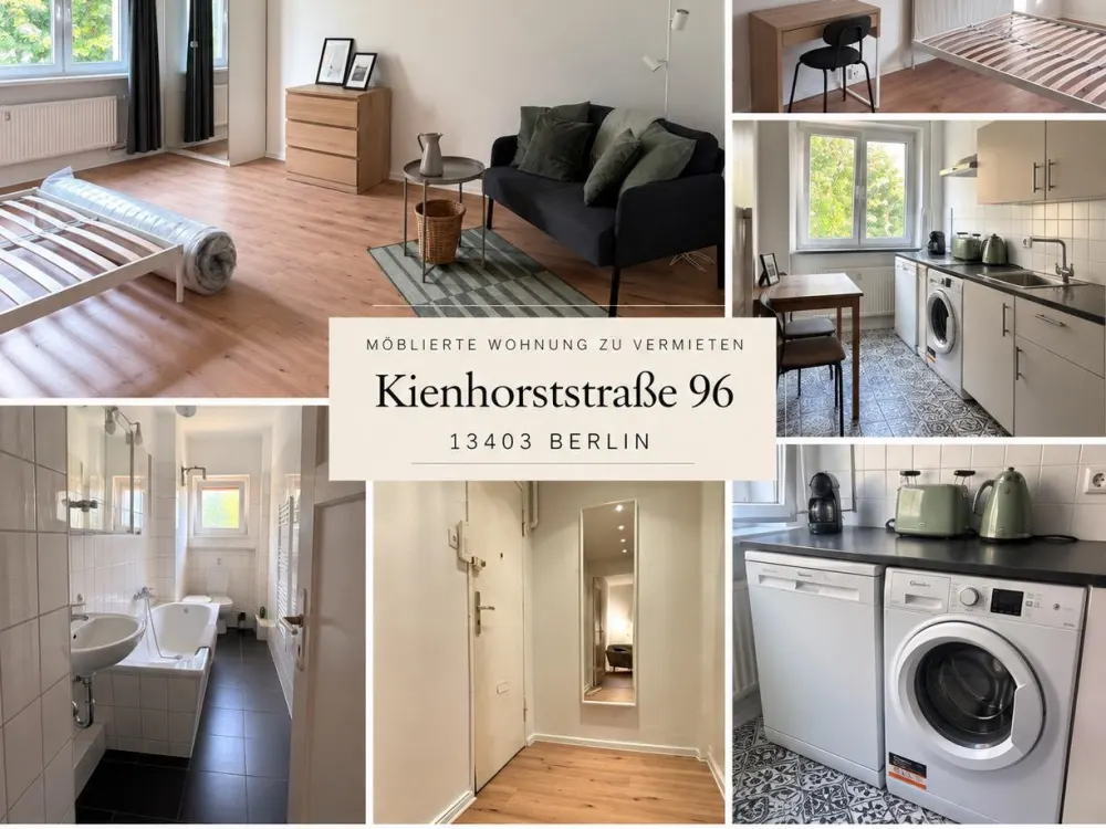 Möblierte 1-Zimmer-Wohnung in ruhiger Lage Berlin-Reinickendorf