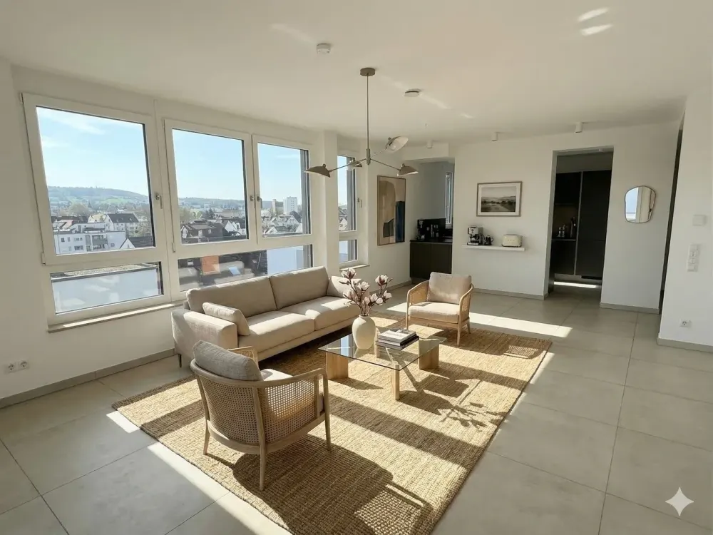 Stylische 4-Zimmer-Wohnung mit hochwertiger Einbauküche im begehrten Fünf-Häuser-Quartier