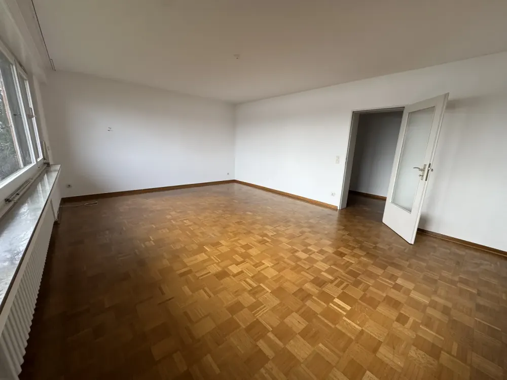 Flehe: 2 Zi EG-Wohnung am Deich mit Rheinblick und Balkon