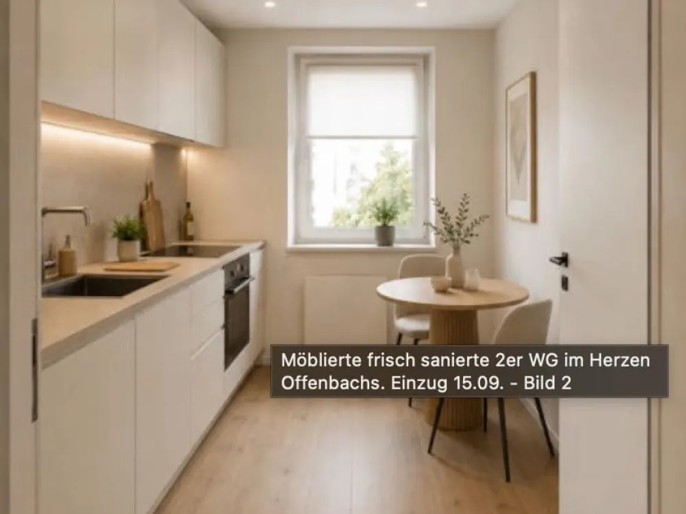 Möbiliierte WG ZIMMER 710€/690€ warm Einzug 15.09.