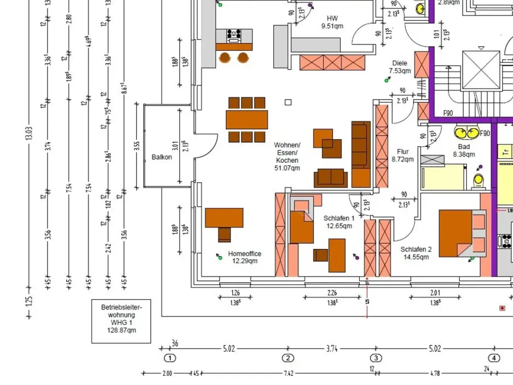 Erstbezug: Großzügige 3-Zimmer-Penthouse-Wohnung mit Balkon und Klimaanlage