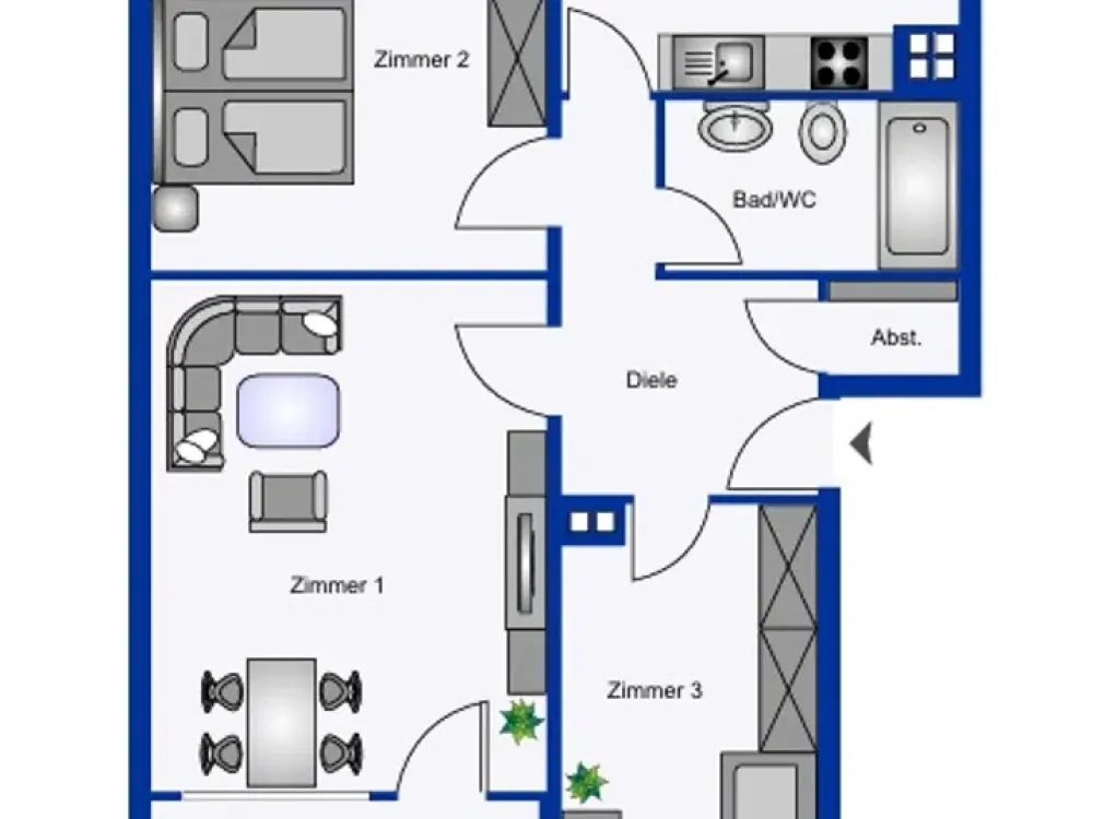 3-Zimmer Wohnung mit Balkon in Dortmund