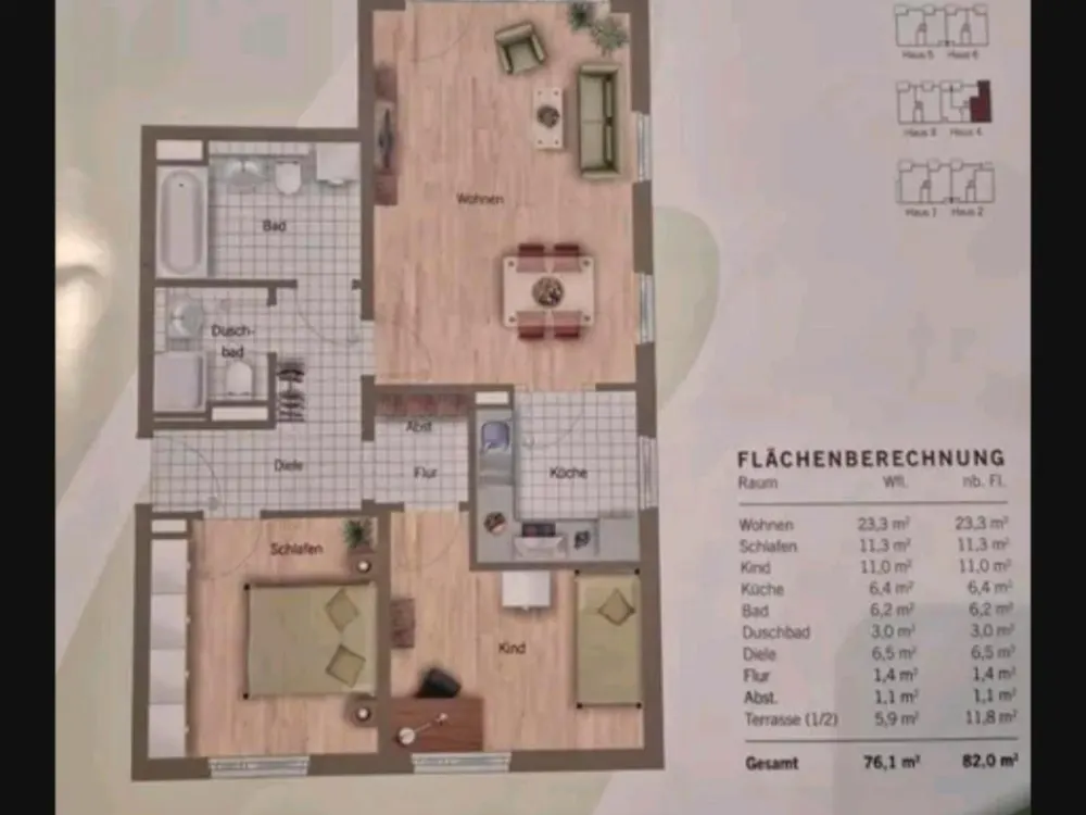 3 Zimmer Wohnung zur Miete