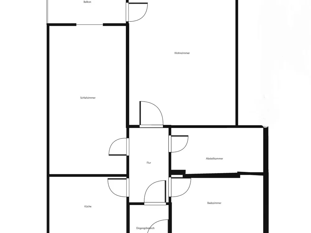 Miet mich - individuelle 2-Zimmer-Wohnung mit Balkon