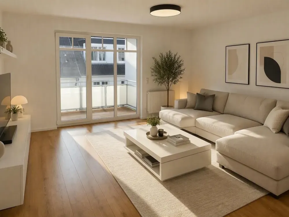 Beautiful 3-Room Apartment with Balcony/Fitted Kitchen/2 Parking Spaces in the Center of Lilienthal