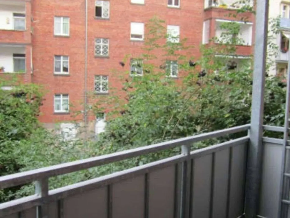 Nice apartment with balcony facing the courtyard near the university