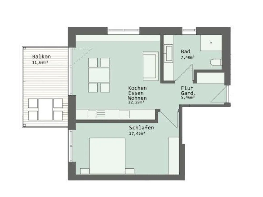 Modern 2.5-Room New-Build Apartment - First Occupancy