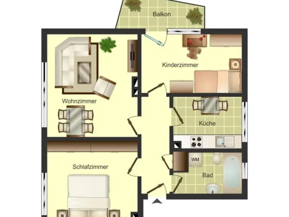 Demnächst frei! 3-Zimmer-Wohnung in Bergkamen Weddinghofen
