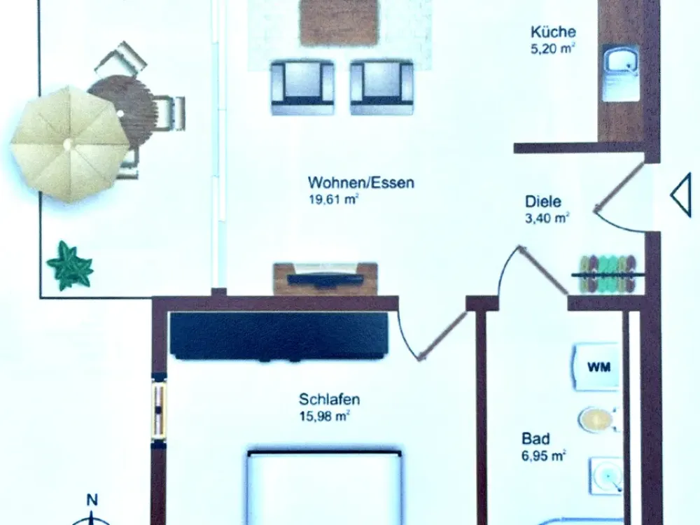 Schöne Seniorenwohnung im Betreuten Wohnen - only for senior citizens