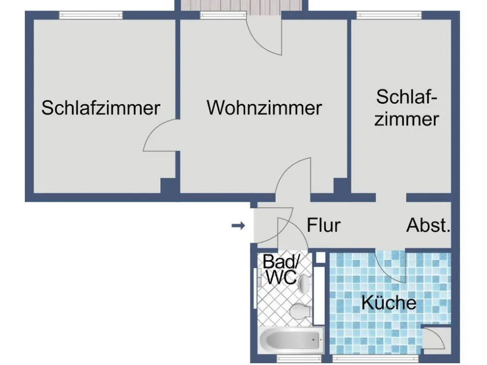 3-Zimmer-Wohnung in Kassel-Oberzwehren-Schenkelsberg mit Balkon