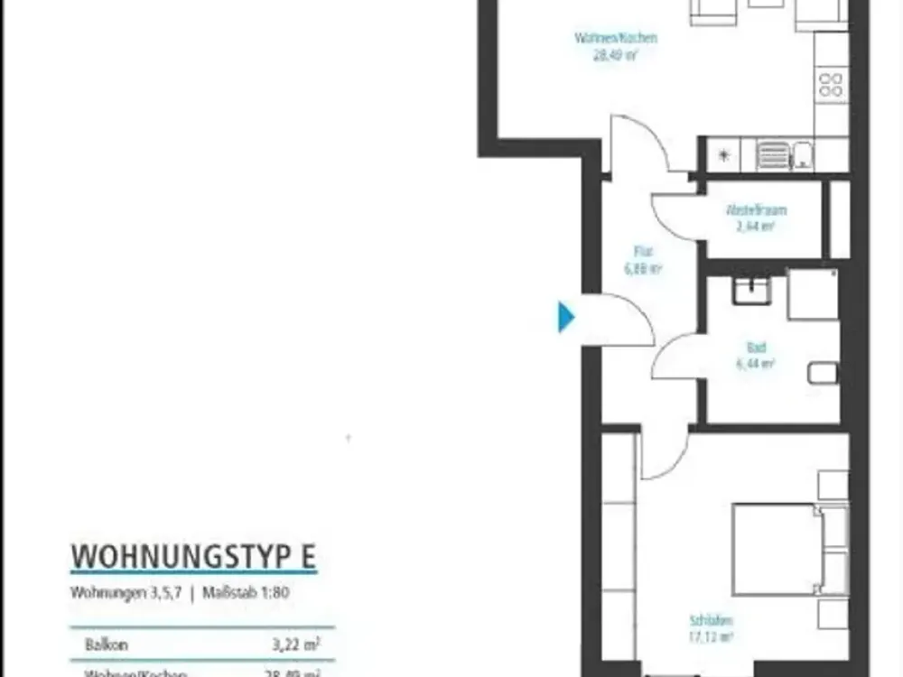 Zuhause mit 2 Zimmern und Balkon in der Bremer Altstadt