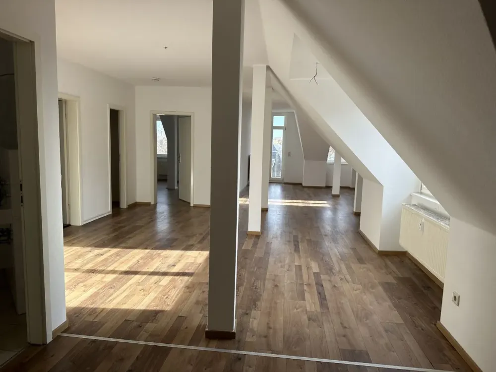 Helle Dachgeschosswohnung mit Balkon im Leipziger Zentrum