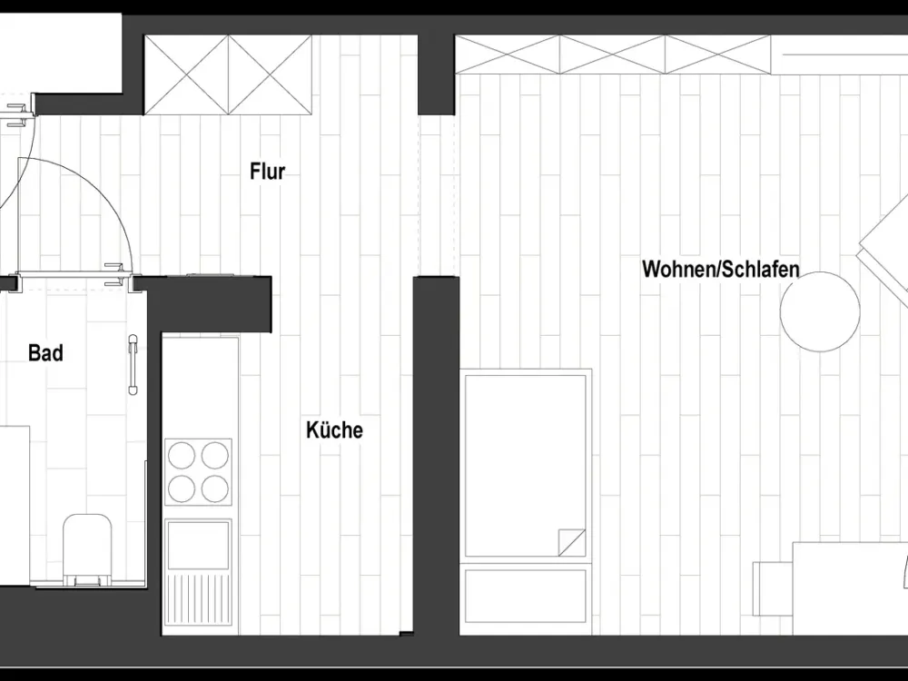 Sanierte 1-Zimmer Wohnung in Flingerns Herzstück (WE 1.20/28/36/44/51) | mit EBK!
