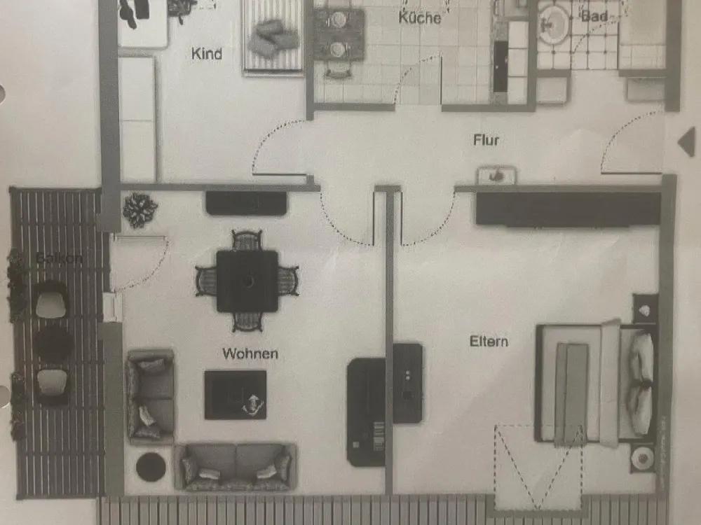 3-Zimmer-Dachgeschosswohnung in Hallbergmoos zur Nachmiete