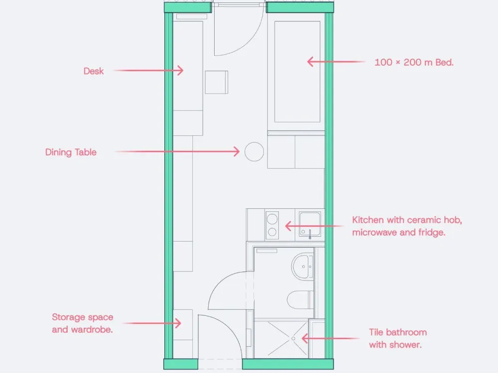 K115 من Neon Wood Student Housing - شقة مريحة