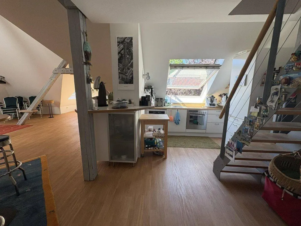 Außergewöhnliche DG-/Maisonettewohnung im Zooviertel - Großzügiges Wohnen, Blick in die Eilenriede