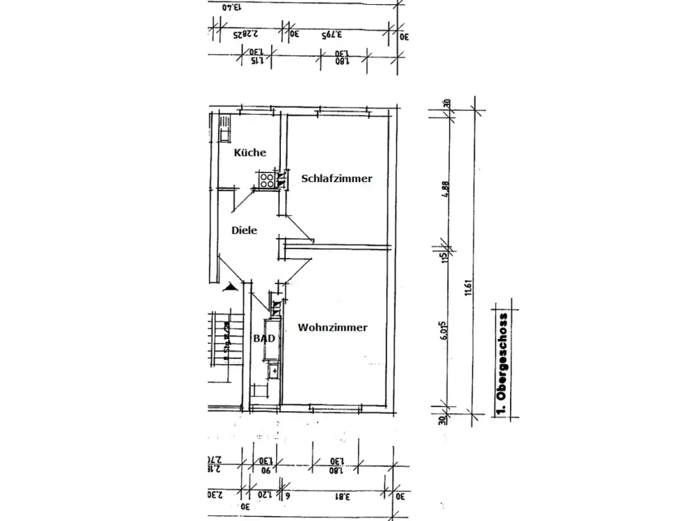 Zentral gelegene 2 Zimmer-Wohnung mit Einbauküche in Bockenheim!