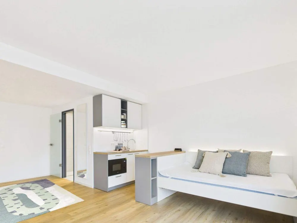 Dein Start in den Sommer: Möbliertes & helles Apartment direkt am Campus Riedberg | Maxi Bude
